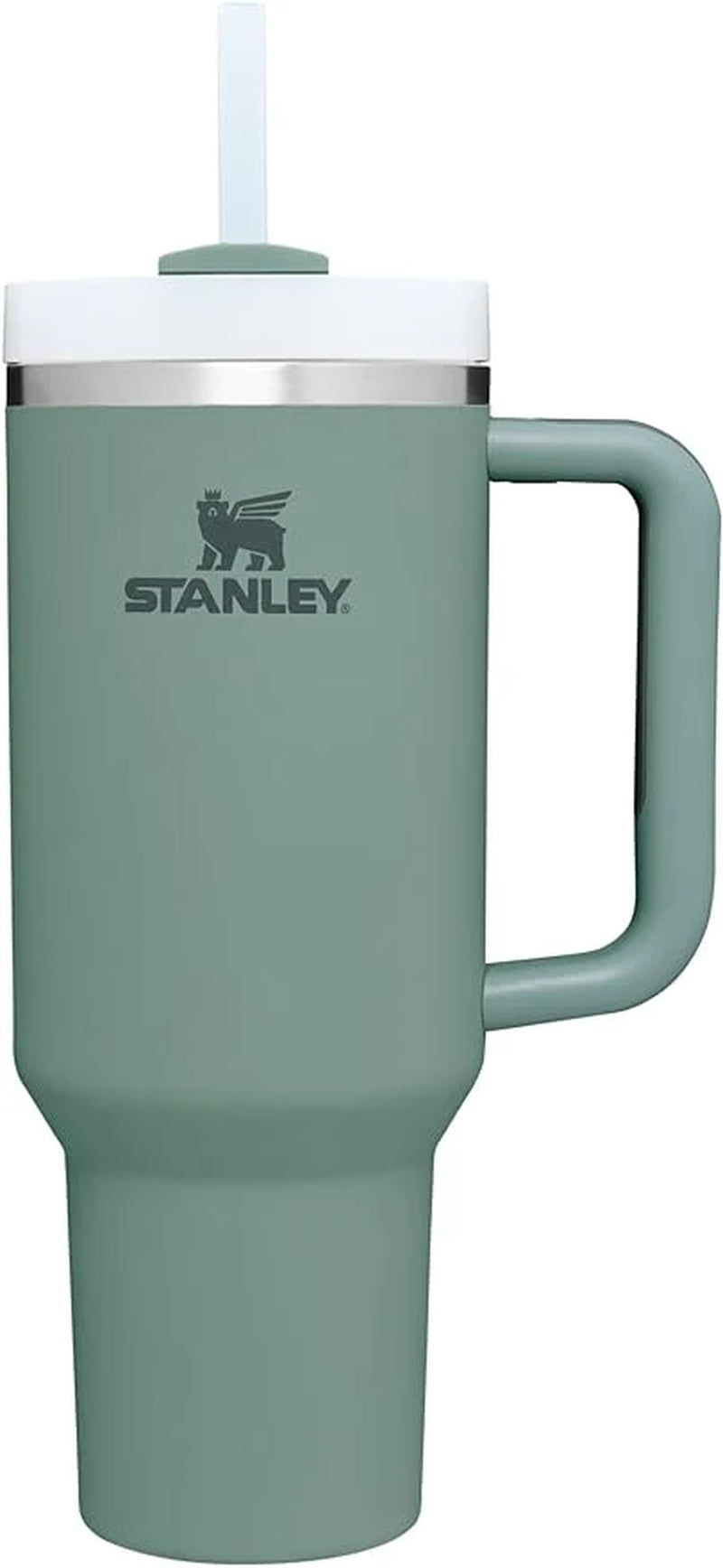 Stanley Quencher H2.0 Soft Matte Collection, Stainless Steel Vacuum Insulated Tumbler with Lid and Straw for Iced and Cold Beverages, Dune, 40 Oz